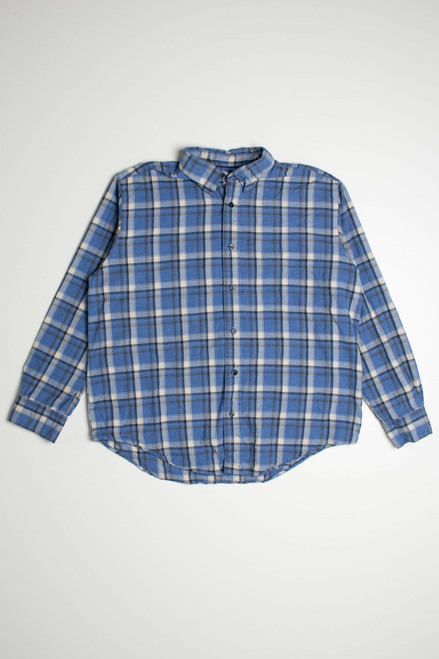 Vintage St. John's Bay Blue Flannel Shirt