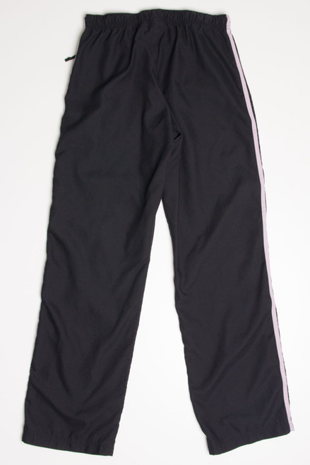 Black Adidas Three Stripes Track Pants (sz. M)