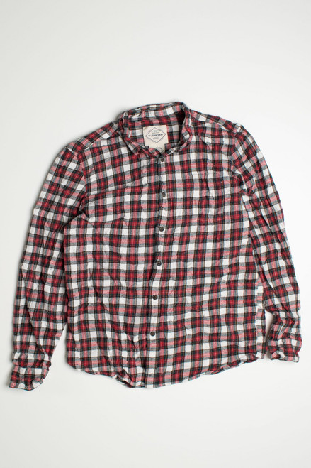 Vintage Red St. John's Bay Flannel Shirt