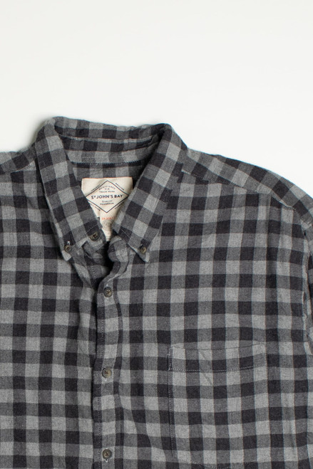 Vintage St. John's Bay Gray Flannel Shirt