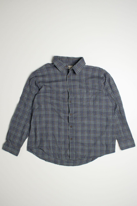 Gray Vintage Haggar Flannel Shirt