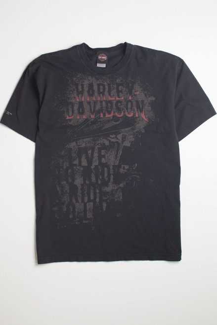 Live To Ride Harley Davidson T-Shirt 1