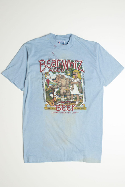 Bear Whiz Beer Single Stitch Vintage T Shirt 