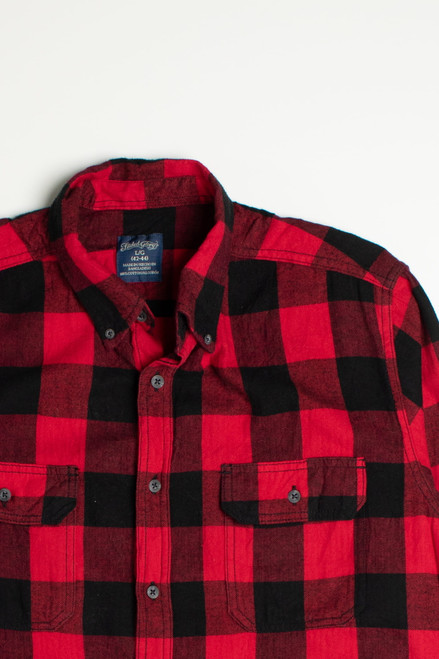 Red Vintage Faded Glory Flannel Shirt 1 - Ragstock.com