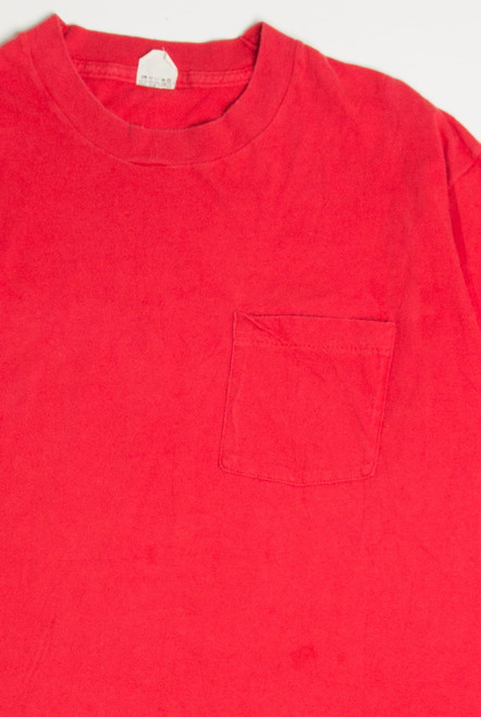 Vintage Red Pocket T-Shirt