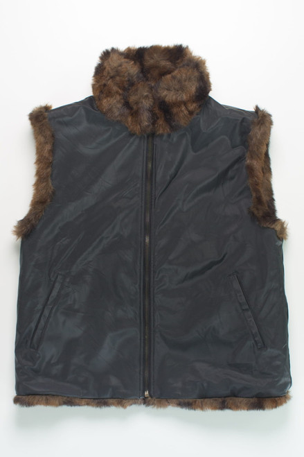 Vintage Reversible Faux Fur Vest