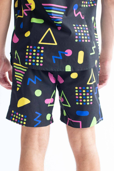 Neon Circuits Cotton Shorts