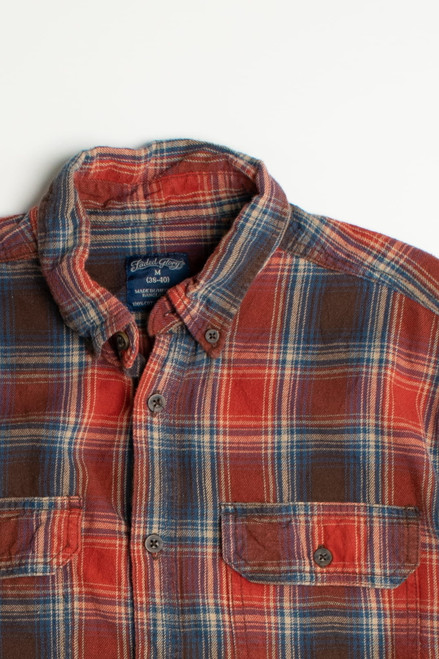 Vintage Faded Glory Red and Blue Flannel Shirt - Ragstock.com