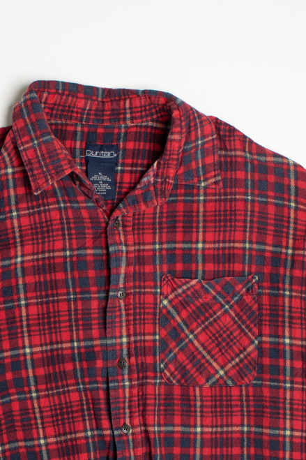 Vintage Red Puritan Flannel Shirt