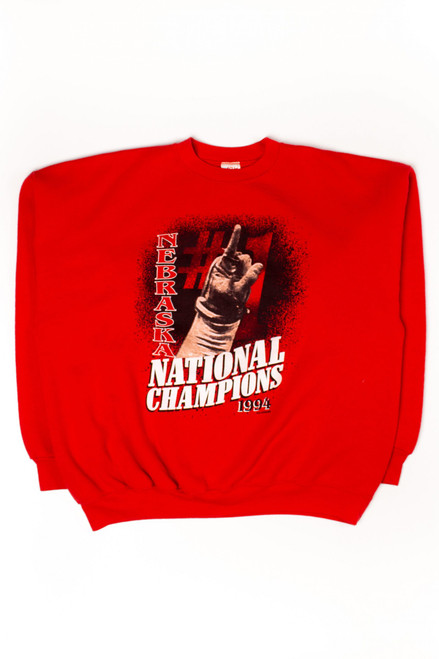 Vintage University Of Nebraska National Champions Sweatshirt (1994)