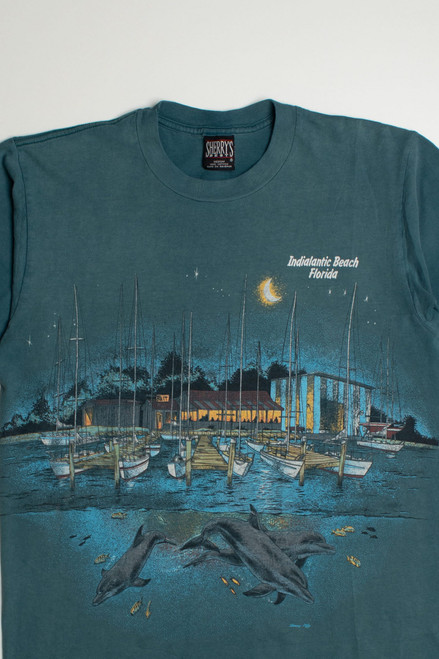 Vintage Indialantic Beach Dolphin T-Shirt