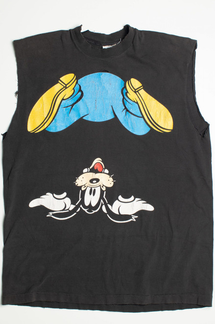 Vintage Upside Down Goofy Sleeveless T-Shirt