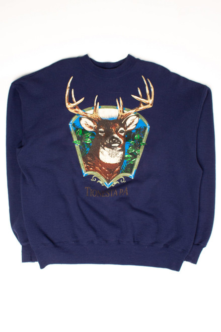 Vintage Tionesta, PA Deer Sweatshirt (1990s)