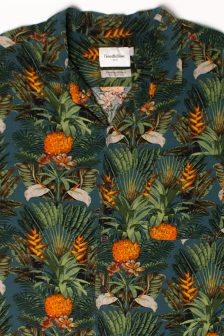 Vintage Floral Pineapples Hawaiian Shirt