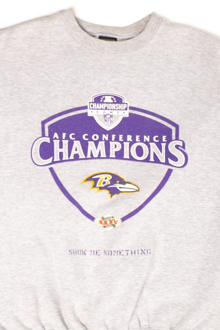 Vintage Baltimore Ravens AFC Champions Sweatshirt (2001)