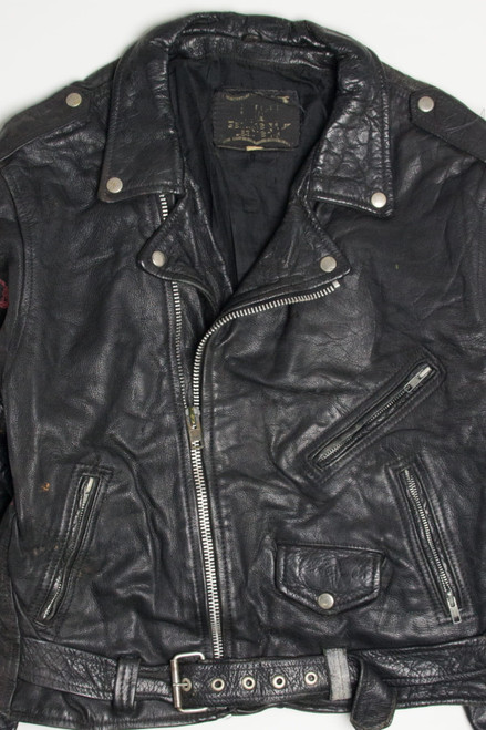 Vintage Painted Grunge Motorcycle Jacket 350