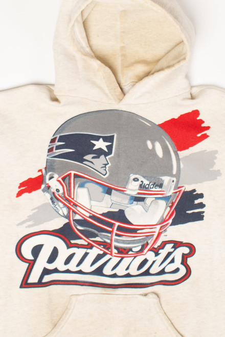 Vintage New England Patriots Big Graphic Hoodie (1990s)