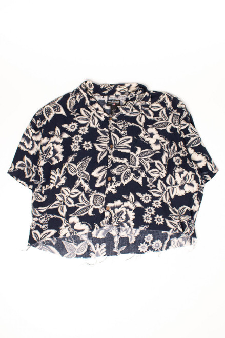 Vintage Polo Jeans Co. Cropped Hawaiian Shirt