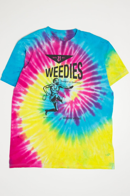 Weedies Breakfast of Headstarters Tie dye T-Shirt