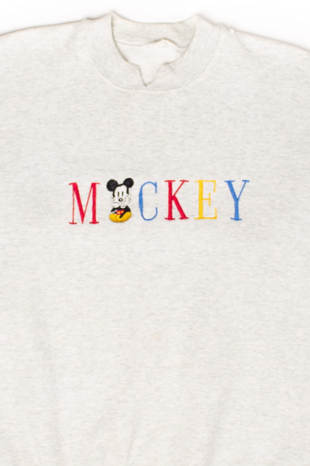 Vintage Embroidered Mickey Sweatshirt (1990s) 1