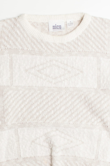 Nico Brick Pattern 80s Sweater
