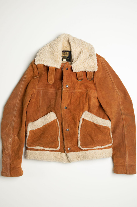 Vintage Hillard Sportswear Winter Leather Coat