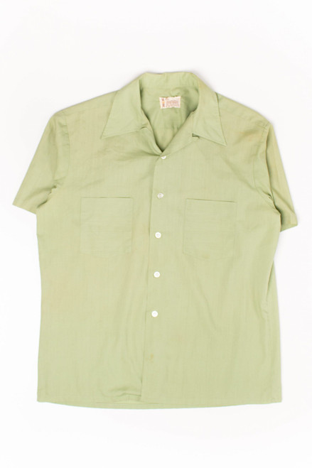 Vintage Green Towncraft Button Up Shirt (1960s)