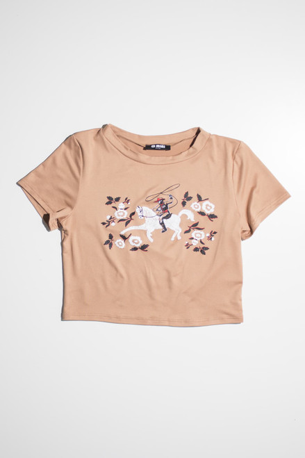 Rodeo Floral Cropped Tee