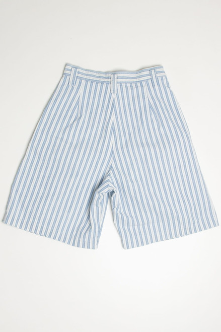 Vintage High Waisted Pinstripe Memphis Shorts (sz. 7/8)