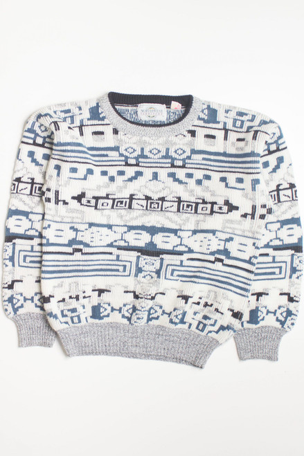 Northwest Territories Patterned 80s Sweater