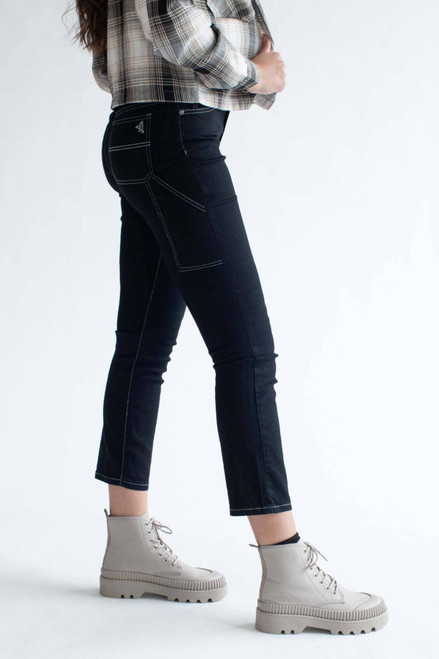 Black Stretch Carpenter Jeans 1