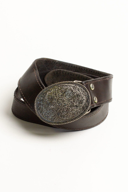 Vintage Floral Buckle Belt