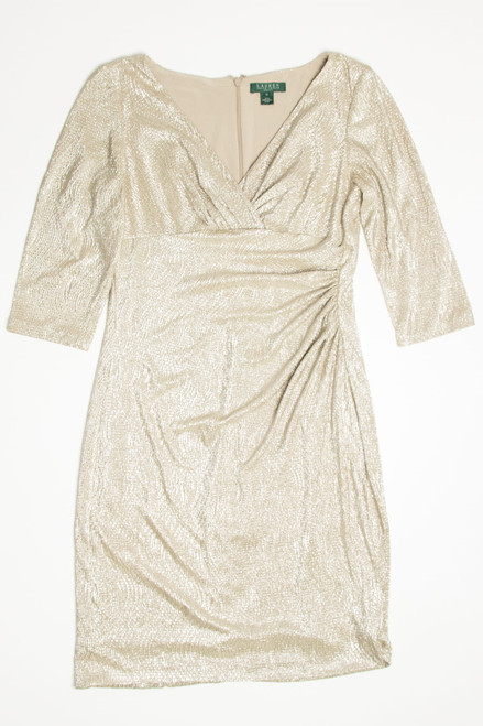 Shimmer Gold Ralph Lauren Dress (sz. 12)