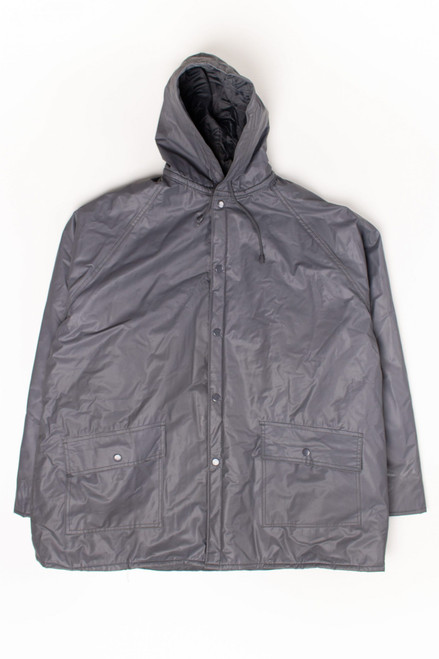 Vintage Gray Insulated Rain Jacket