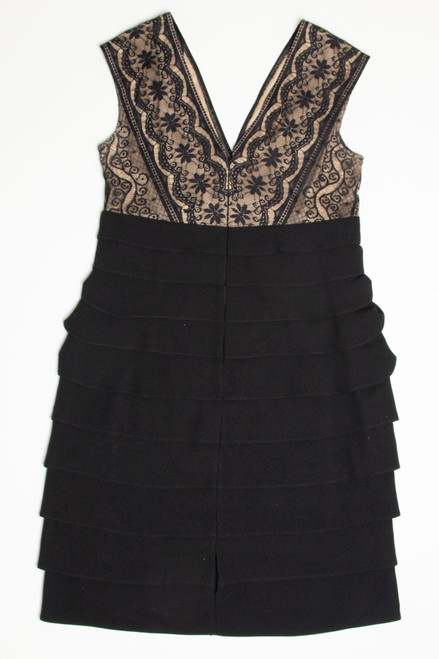 Lace & Black Ruffle Dress (sz. 14)