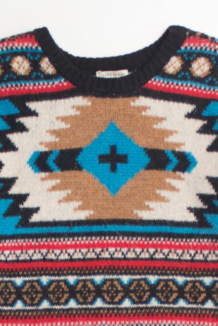 Southwest Pattern 80s Sweater