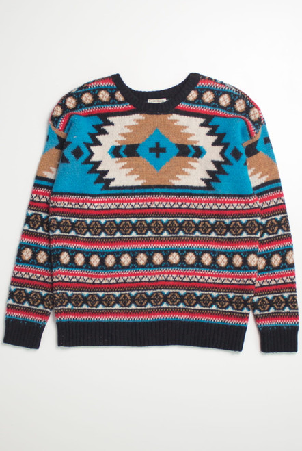 Southwest Pattern 80s Sweater