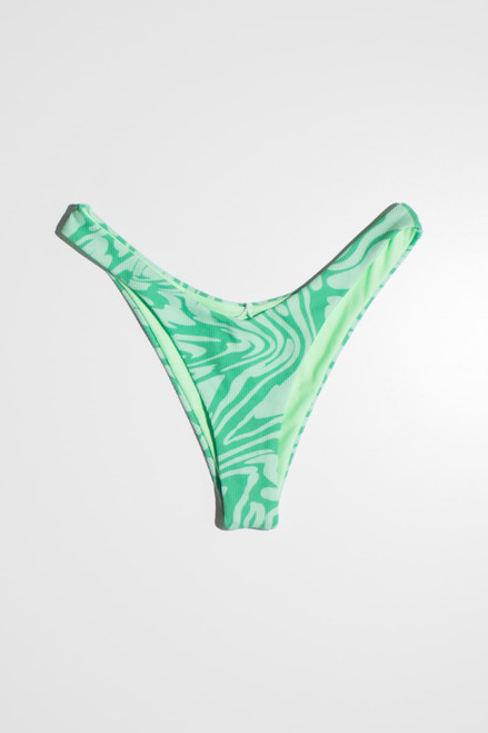 Green Tones Swirl Bikini Bottom