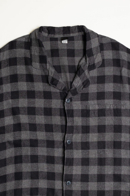 Gray and Black Flannel Shirt