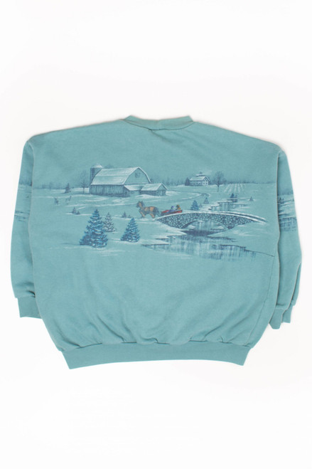 Vintage Farm Landscape Sweatshirt (1990s)