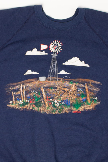 Vintage Farm Windmill Sweatshirt (1990s)