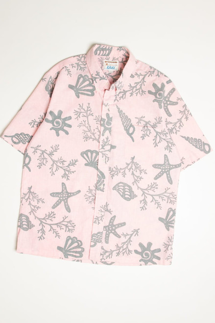 Pink Sea Shells Kahala Hawaiian Shirt