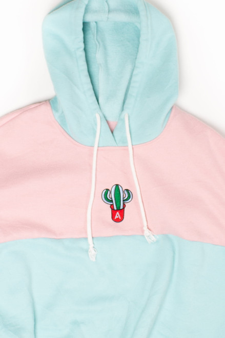 Cactus 'A' Color Block Hoodie