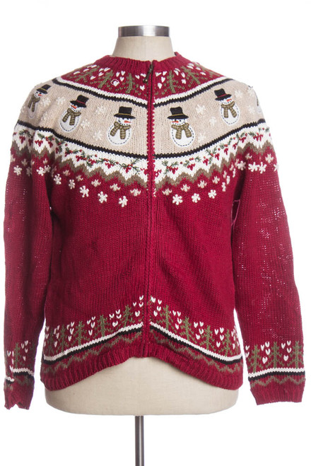 Red Ugly Christmas Cardigan 33535