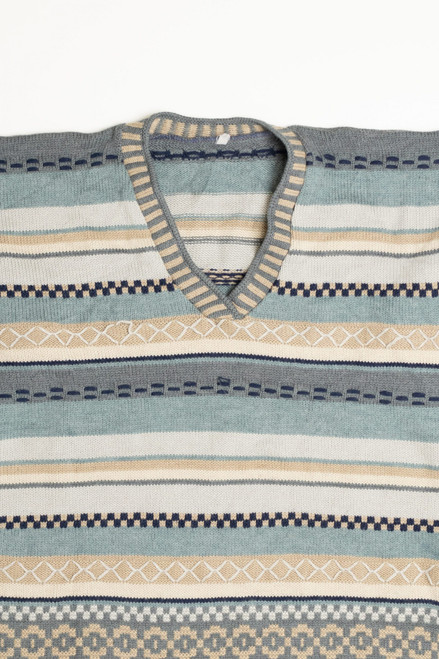 Blue and Brown Fair Isle Sweater