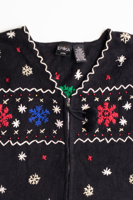 Black Ugly Christmas Cardigan 56829