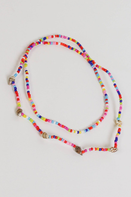 Multicolor Bead & Shell Necklace