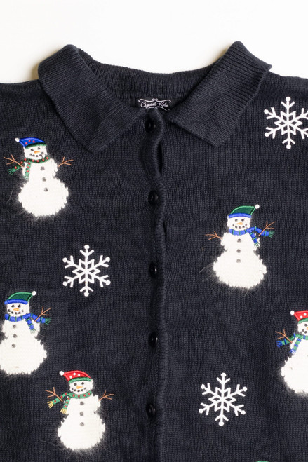 Black Ugly Christmas Cardigan 56873