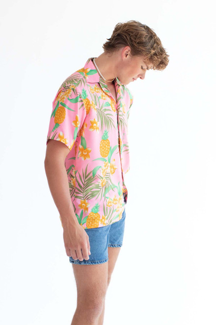 Golden Pineapple Hawaiian Shirt