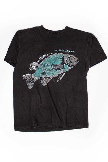 Vintage Long Beach, California Fish T-Shirt (1990s)